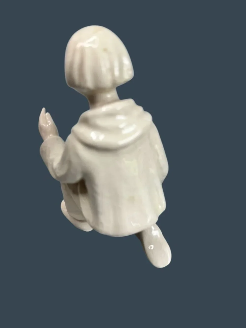 Vintage Goebel White Nativity Kneeling Shepherd Boy W. Germany Replacement 5